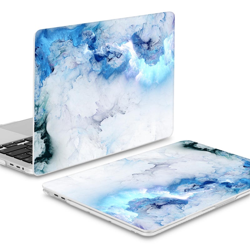 Mektron Case for MacBook Pro 16 inch A2141 (2020 2019 Release) with Touch bar & Touch ID, Ultra Thin Clear Hard Laptop Cover Keyboard Skin Screen Protector, Cloud & Lightning - Image 5